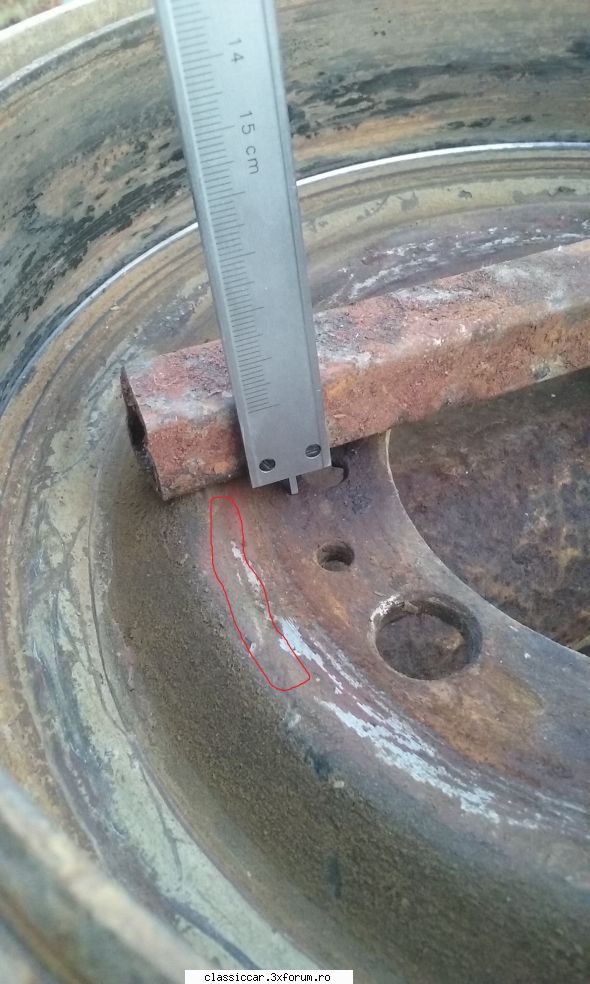 Tambur frana spate M 461 sau ce alt utilaj??? - Am editat poza: in zona marcata cu rosu este - Coltul Tehnic