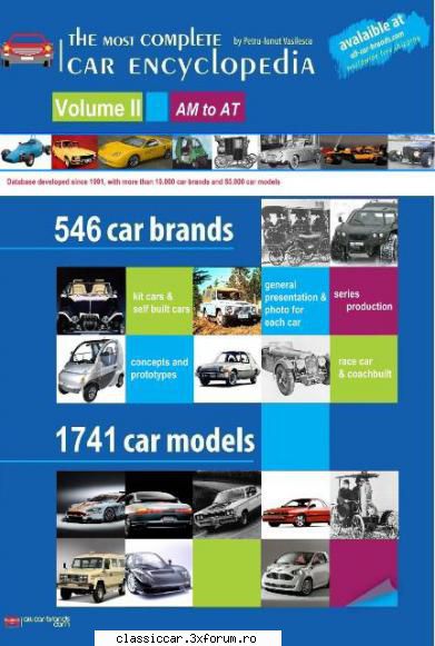 The most complete car encyclopedia- book series- my lifetime venture - all-car-brands - Vanzari- cumparari carti si reviste auto