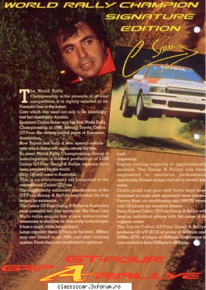 Toyota Celica model semnat Carlos Sainz - cateva date despre model - Discutii libere