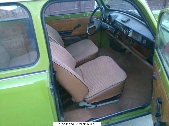 Trabant 601 din 1988 - O poza din interior :) - Prezentare masini
