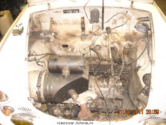 Trabant combi 600 an 63' - am inceput cu compartimentu motor , am raschetat - Prezentare masini