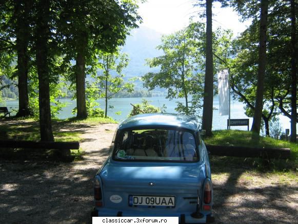 Trabantul meu DJ 09 UAA Craiova - in drun spre Innsbruck, la o bine meritata pauza - Prezentare masini