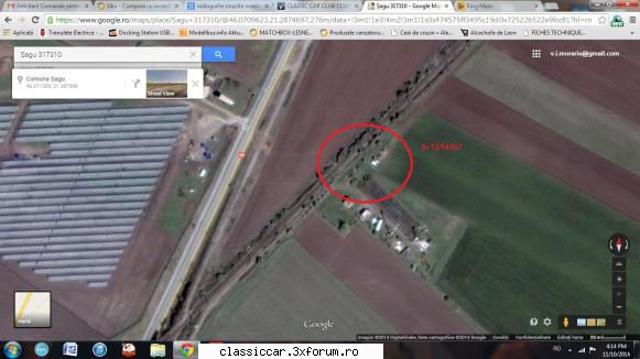 Tv Suprainaltat Sagu - Iata si o imagine de pe Google maps, spre partea - Am vazut prin Romania