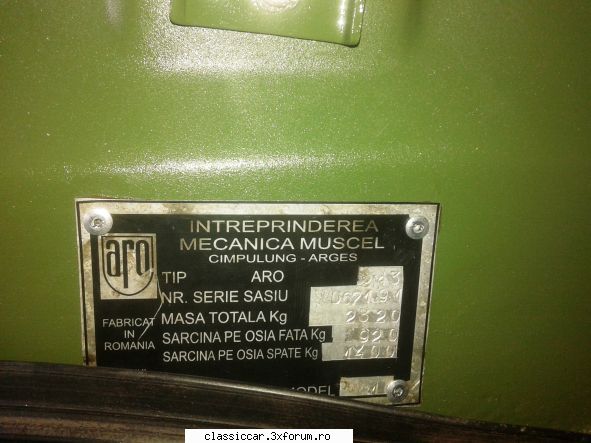 Un nou agregat 243 iese la lumina - Placuta cu seria - Prezentare masini