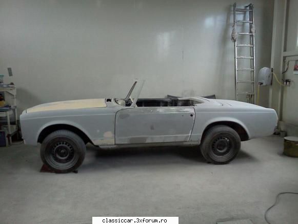 Un pacient nou MB 230 SL din 1964 - 230 sl la vopsitor - Reconditionari si Restaurari
