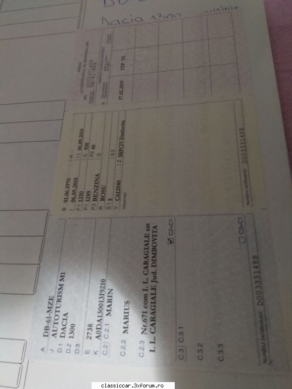 V�nd Dacia 1300 - marius1978 - Vanzari auto-moto clasice direct de catre proprietari