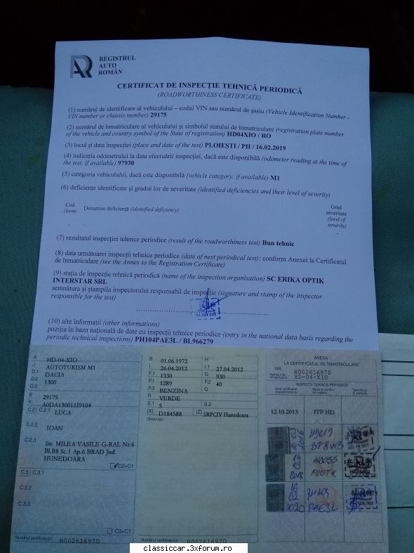 V�nd Dacia 1300 - marius1978 - Vanzari auto-moto clasice de catre intermediari