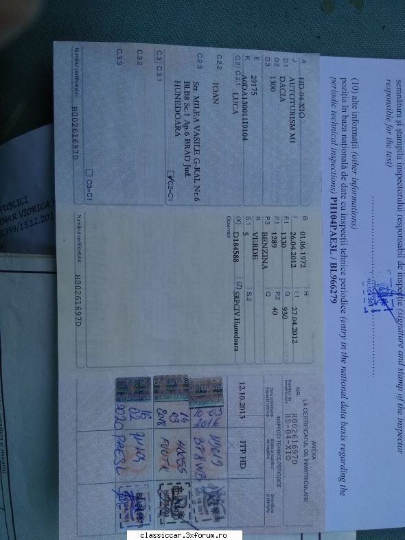 V�nd Dacia 1300 - marius1978 - Vanzari auto-moto clasice de catre intermediari