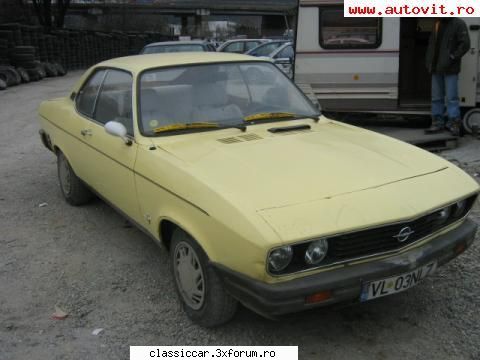 Vanatoarea de opeluri - Opel Manta A in Valcea, a fost de vanzare acum - Am vazut prin Romania