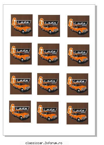 Vand Autocolante Dacia , Autocolante Dacia - 12 au iesit pe o coala A4, ma duc - Vanzari  piese si accesorii