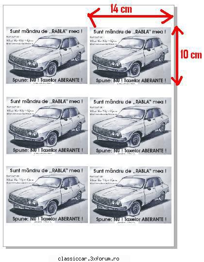 Vand Autocolante Dacia , Autocolante Dacia - Pentru bacsi: Ti-au intrat 6 - Vanzari  piese si accesorii