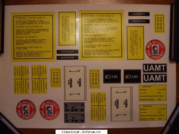 Vand Autocolante Dacia , Autocolante Dacia - dragos 1975: si a doua coala - Vanzari  piese si accesorii