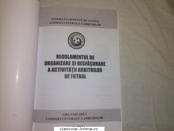 Vand Cartea Regulametul Arbitrilor - Salieri - Vanzari- cumparari carti si reviste auto