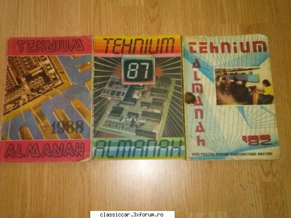 Vand Lot 3 Carti Almanah Tehnium - Almanahele sunt din anii 1982 - Vanzari- cumparari carti si reviste auto