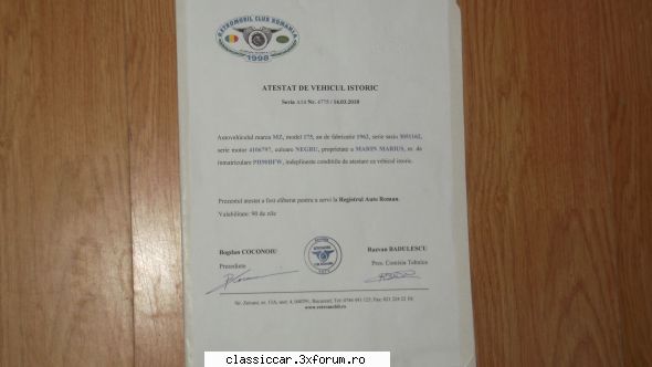 Vand MZ ES 175 - A sosit si atestatul - Vanzari auto-moto clasice de catre intermediari