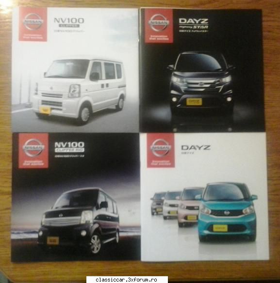 Vand brosuri auto japoneze (JDM) - NIssan Dayz - brosura - Vanzari- cumparari carti si reviste auto