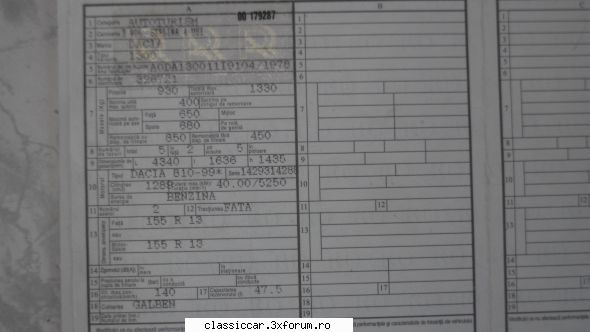 Vand dacia 1300 - marius1978 - Vanzari auto-moto clasice de catre intermediari