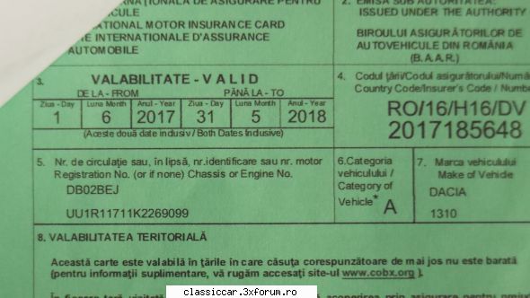Vand dacia 1310 - marius1978 - Vanzari auto-moto clasice de catre intermediari