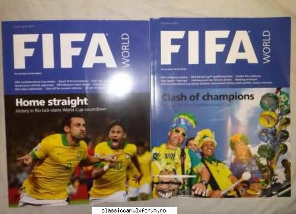 Vand diverse carti - Vand 2 reviste FIFA World Cup Brasil , o - Vanzari- cumparari carti si reviste auto