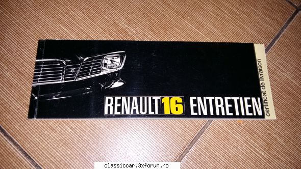 Vand diverse cu specific auto - Manual intretinere Renault lei - Vanzari- cumparari carti si reviste auto