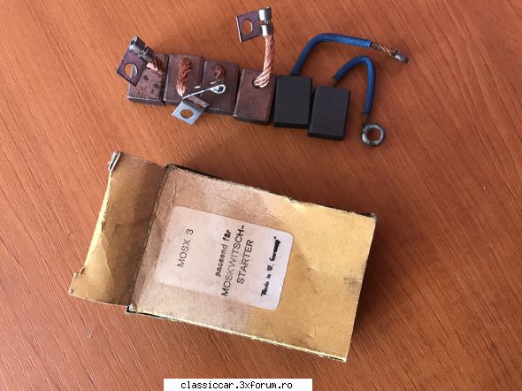 Vand diverse piese - Carbuni starter Moskvich fabricati in Germania - Vanzari  piese si accesorii