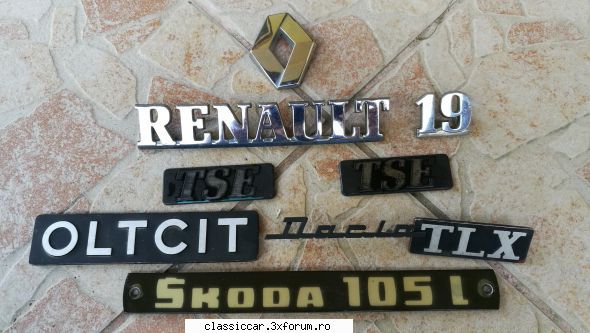 Vand diverse piese Dacia si altele - Logo-uri diverse -Renault 19 -Skoda 105 - Vanzari  piese si accesorii