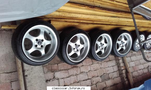 Vand jante Borbet 4x100 9Jx16 - Vand 4 jante Borbet 4x100, 9Jx16, cu anvelope - Vanzari  piese si accesorii