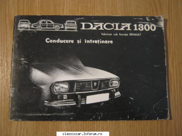 Vand manual Conducere si Intretinere Dacia 130 0+ Mini-ghid auto ACR - pif1982 - Vanzari- cumparari carti si reviste auto