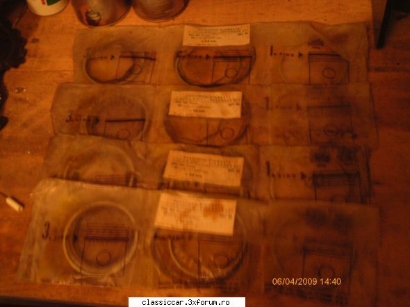 Vand motoare....si altele - Set segmenti Fiat 850 coupe incomplet,lipsesc 2 - Vanzari  piese si accesorii