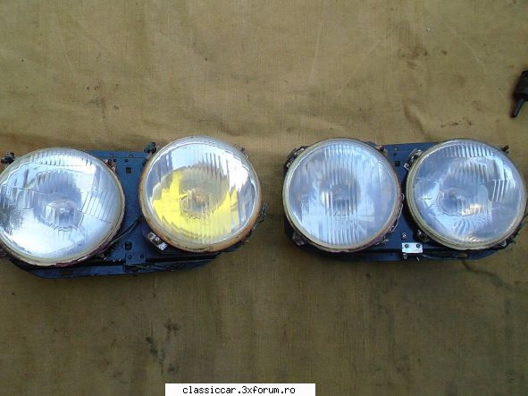 Vand piese Dacia 1300 si altele - set faruri sticla Elba - 160 lei - Vanzari  piese si accesorii