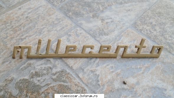 Vand piese Dacia 1300 si altele - emblema aluminiu Fiat - 50 lei - Vanzari  piese si accesorii