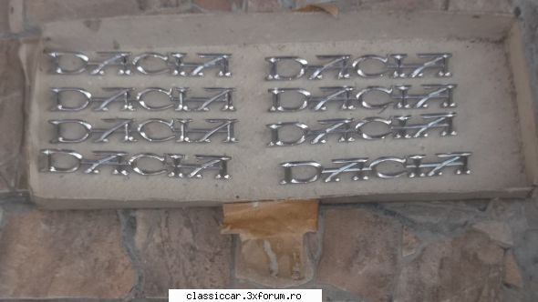 Vand piese dacia - Mai adaug urmatoarele piese NOI: sigle ''dacia'' - Vanzari  piese si accesorii