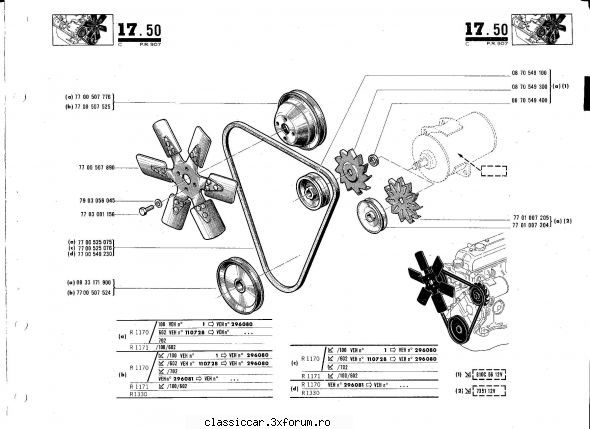 Vand piese dacia - Ventilator pentru dinam DUCELLIER. Extras din - Vanzari  piese si accesorii