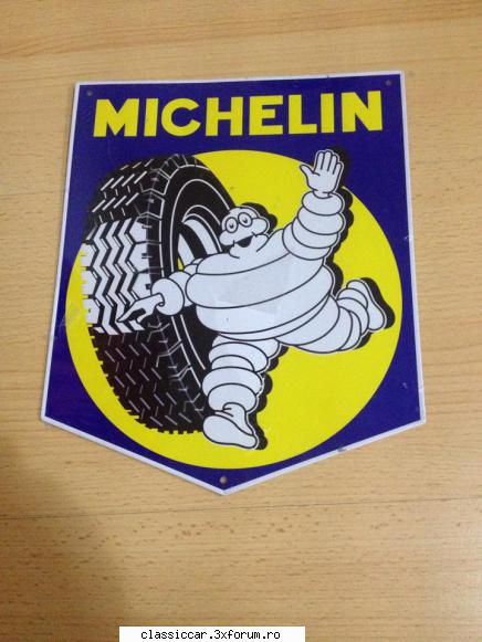 Vand reclama Michelin - Vand reclama metalica Michelin dimensiuni 27/22 - Vanzari  piese si accesorii