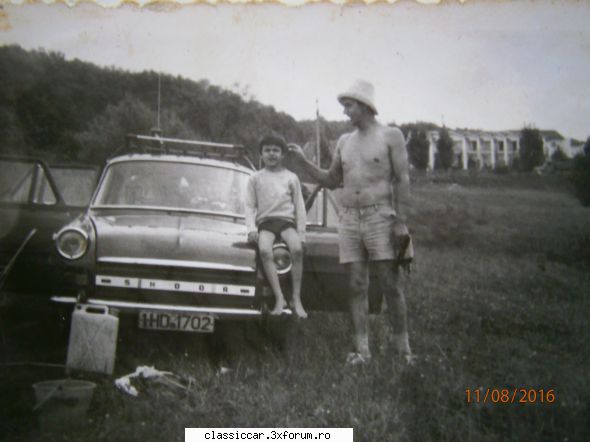 Vizi revine..SKODA MB 1000 an 1965 - Poza asta spune tot....Tata meu si eu alaturi de - Prezentare masini