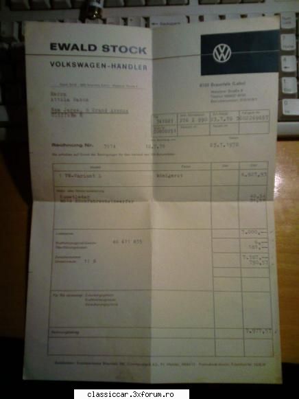 Volkswagen 1600 Variant L - si factura de plata :) - Prezentare masini