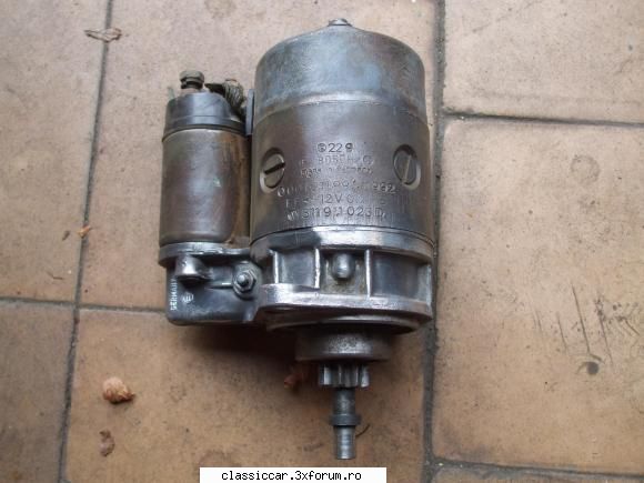 Volkswagen 1600 Variant L 1970 - electromotor Bosch - Reconditionari si Restaurari