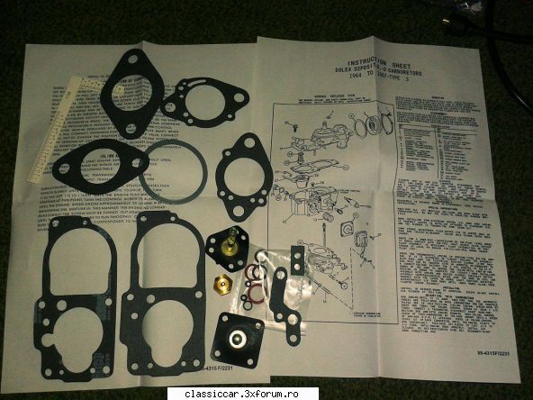 Volkswagen 1600 Variant L 1970 - kit carburator cu instructiuni - Reconditionari si Restaurari