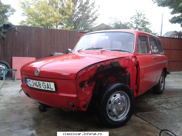 Volkswagen 1600 Variant L 1970 - am inceput si la partea din fata - Reconditionari si Restaurari
