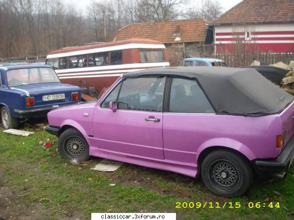 Volkswagen Golf Cabrio-Karmann - Aceeasi masina, dar cu alt model de jante - Prezentare masini