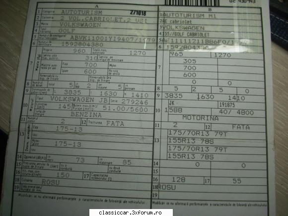 Volkswagen Golf cabrio diesel - gherghin nicolae - Reconditionari si Restaurari