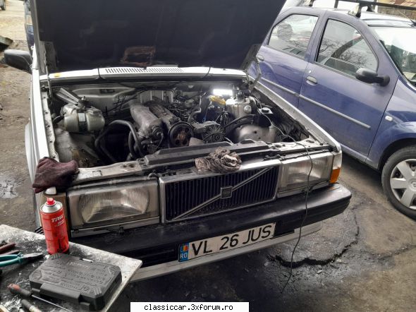 Volvo 740 GLE Turbo Diesel - Am "spalat" instalatia cu ceva antigel verde - Prezentare masini