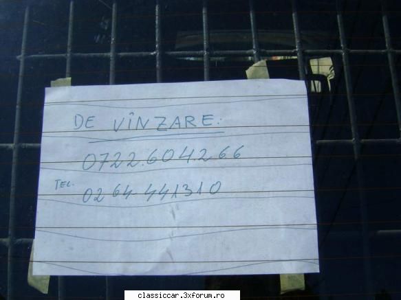 Vw T3 mixt - O poza cu afisul din geam! - Am vazut prin Cluj-Napoca