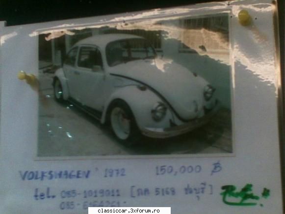 Vw Typ3 meeting Thailand - Si asta era lipita pe un perete unde se pun - Din lumea larga
