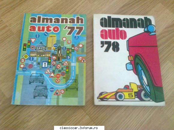 almanah auto,anii 1977,si 1978 - foto cu almanahurile,77 si 78 - Vanzari- cumparari carti si reviste auto