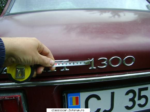 amplasare logo Dacia 1300 - Misu de Cluj - Coltul Tehnic