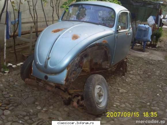 anunturi romanesti vazute pe net - Volkswagen Broscutza, este dezmembrata, completa - Anunturi vazute pe net