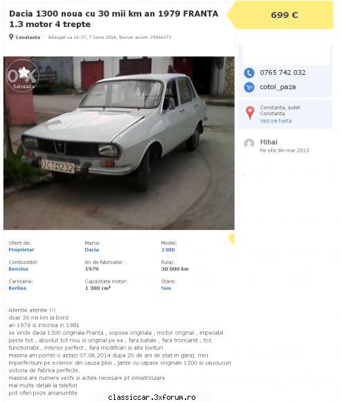 anunturi romanesti vazute pe net - m5665 - Anunturi vazute pe net