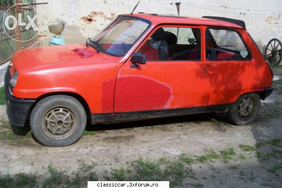anunturi romanesti vazute pe net - Renault 5 1984 gtl, 956 cmc 2 usi 550 eur tel - Anunturi vazute pe net