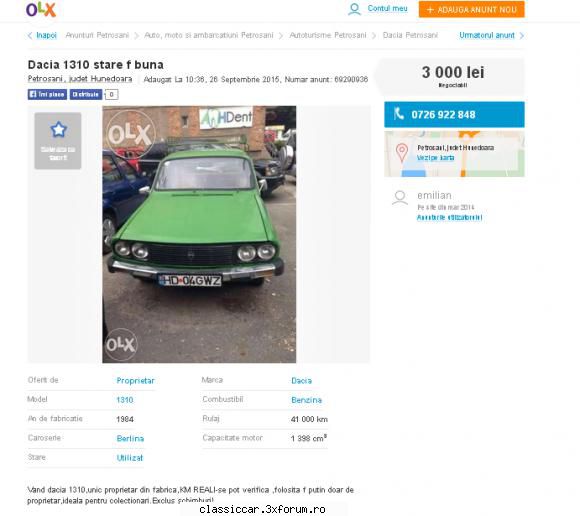 anunturi romanesti vazute pe net - m5665 - Anunturi vazute pe net